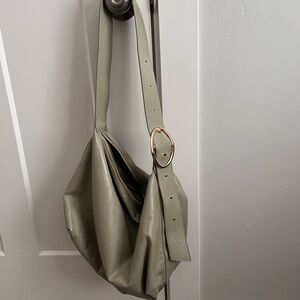 Anthropologie Sage Green Shoulder Bag